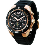 Jorg Gray JG9700-23 Black w/ Gold Chronograph Men's Watch | Silicone