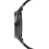 Jack Mason Aviator Black 3-Hand Black PVD Watch | Tan Leather JM-A101-005