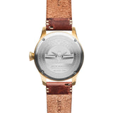 Jack Mason Black Aviator 3-Hand Gold Watch 42mm | Brown Leather JM-A101-206