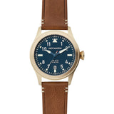 Jack Mason Navy Aviator 3 Hand Gold Watch | Saddle Leather JM-A101-307