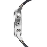 Jack Mason Aviator Black Chronograph Stainless Steel Watch | Black Leather JM-A102-015