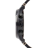 Jack Mason Aviator Black Chronograph Black PVD Watch | Tan Leather JM-A102-019