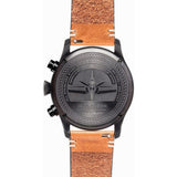 Jack Mason Aviator Black Chronograph Black PVD Watch | Tan Leather JM-A102-019