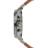 Jack Mason Gray Aviator Chronograph Gunmetal Watch 42mm | Tan Leather JM-A102-203