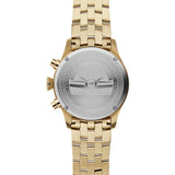 Jack Mason Black Aviator Gold Chronograph Watch | Gold Steel JM-A102-304