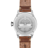 Jack Mason Navy Aviator Sub Second Stainless Steel Watch | Brown Leather JM-A301-001