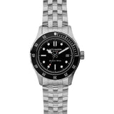 Jack Mason Black Diver 3 Hand Stainless Steel Watch | Steel JM-D101-014
