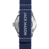 Jack Mason Navy Diver 3 Hand Stainless Steel | Navy Nylon JM-D101-015