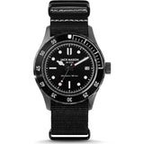 Jack Mason Black Diver 3-Hand Stainless Steel Watch | Black Nylon JM-D101-019