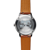 Jack Mason White Field Sub Second Stainless Steel Watch | Tan Leather JM-F401-001