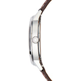 Jack Mason Navy Field Sub Second Stainless Steel Watch | Brown Leather JM-F401-002