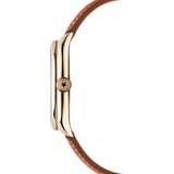 Jack Mason White Issue No. 1 Sub Gold Steel Watch | Tan Leather JM-IS01-006