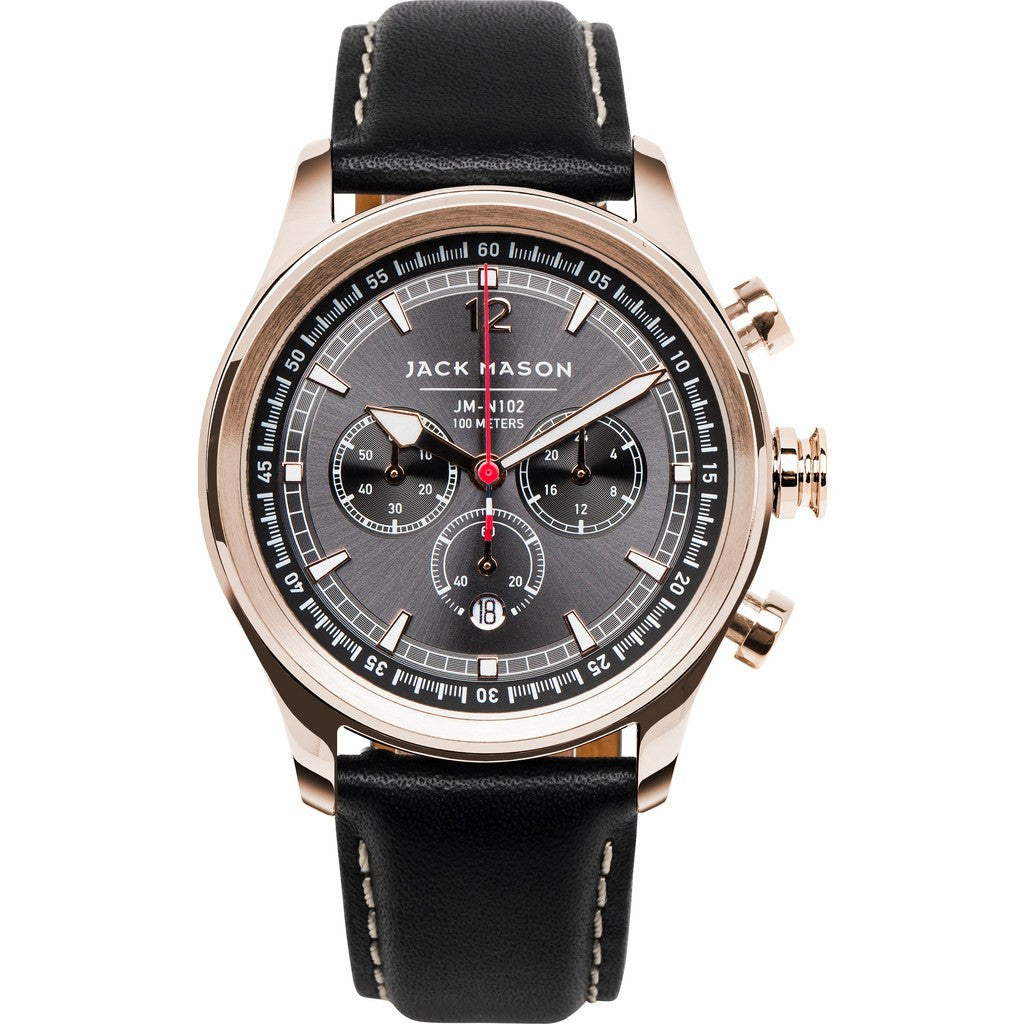 Jack Mason Nautical Chrono Grey Watch JM-N102-025 – Sportique