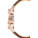 Jack Mason Nautical Grey Chronograph Rose Gold Tone Watch | Brown Leather JM-N102-026