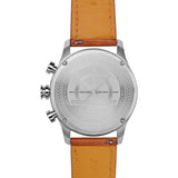 Jack Mason Gray Nautical Chronograph Stainless Steel Watch | Tan Leather JM-N102-323