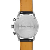 Jack Mason Black Nautical Chronograph Stainless Steel Watch | Black Leather JM-N102-325