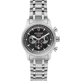 Jack Mason Black Nautical Chronograph Stainless Steel Watch | Steel JM-N102-340