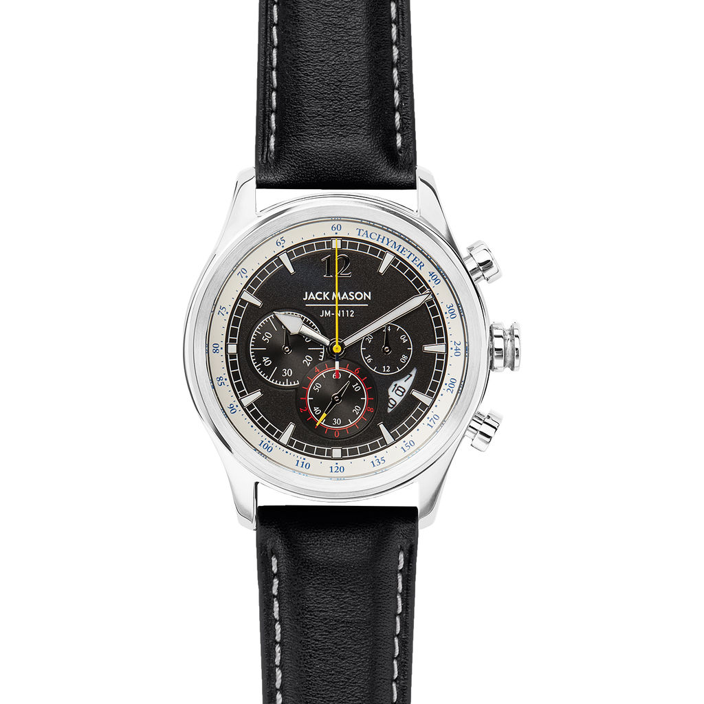 Jack Mason Black Nautical Chronograph Stainless Steel Black  display picture 3