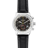 Jack Mason Black Nautical Chronograph Stainless Steel | Black Leather JM-N112-001