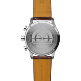 Jack Mason Black Nautical Chronograph Stainless Steel Watch | Brown Leather JM-N112-003