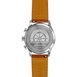 Jack Mason White Nautical Chronograph Stainless Steel Watch | Tan Leather JM-N402-001