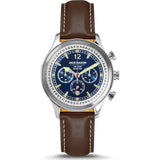 Jack Mason Navy Nautical Chronograph Stainless Steel Watch | Brown Leather JM-N402-002