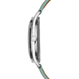 Jack Mason Gray Deck 3 Hand Stainless Steel Watch | Mint Leather JM-N501-103