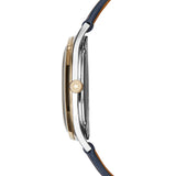 Jack Mason Champagne Deck 3 Hand Two Tone Watch | Navy Leather JM-N501-105