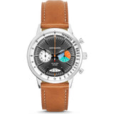 Jack Mason Racing Chronograph Watch | Grey/Tan Leather JM-R402-007