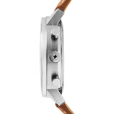 Jack Mason Racing Chronograph Watch | Grey/Tan Leather JM-R402-007