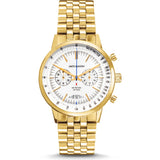 Jack Mason Racing Chronograph Watch | White/Gold JM-R402-012