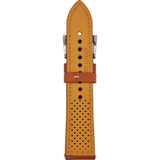 Jack Mason Perforated Leather Watch Strap | Tan JMS-22-014