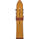 Jack Mason Perforated Leather Watch Strap | Brown JMS-22-015