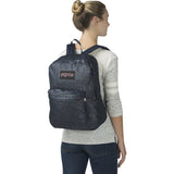Jansport Super FX Backpack | Silver Sparkle Twill TVP80LP
