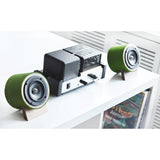 Well Rounded Sound Jack Terrier 2 Speaker Set | Walnut/Green JT2 W/G