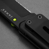 The James Brand The Chapter Knife | Black/Black Serrated