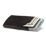 Ezra Arthur No. 2 Wallet | Jet Top Stitch CW205