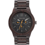 WeWood Kappa Blackwood Watch | Black/Orange Wkblor