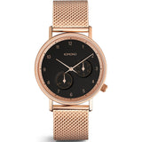 Komono Walther Watch | Rose Gold Mesh KOM-W4022