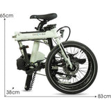 Dahon K-One Folable Mid-Drive E-Bike | White