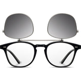Shwood Kennedy Acetate Sunglasses Flip | Black - Grey Polarized WAK2FBGP