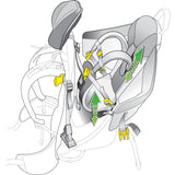 Deuter Kid Comfort 2 Child Carrier Backpack | Cranberry/Fire 46514 55600