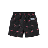 Oas Kids Black Flamingo Swim Shorts
