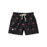 Oas Kids Black Flamingo Swim Shorts