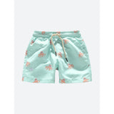 Oas Kids Orange Octopus Swim Shorts