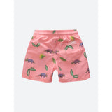 Oas Kids Pink Dino Swim Shorts