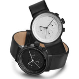 Projects Watches Kiura Chronograph Watch | Black / Leather Band 5160B BL-40