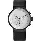 Projects Watches Kiura Chronograph Watch | White / Leather Band 5161W BL-40