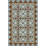 Beija Flor Fleur de Lys Floor Mat | Brown
