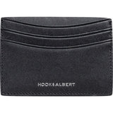 Hook & Albert Smooth Leather Card Holder | Black